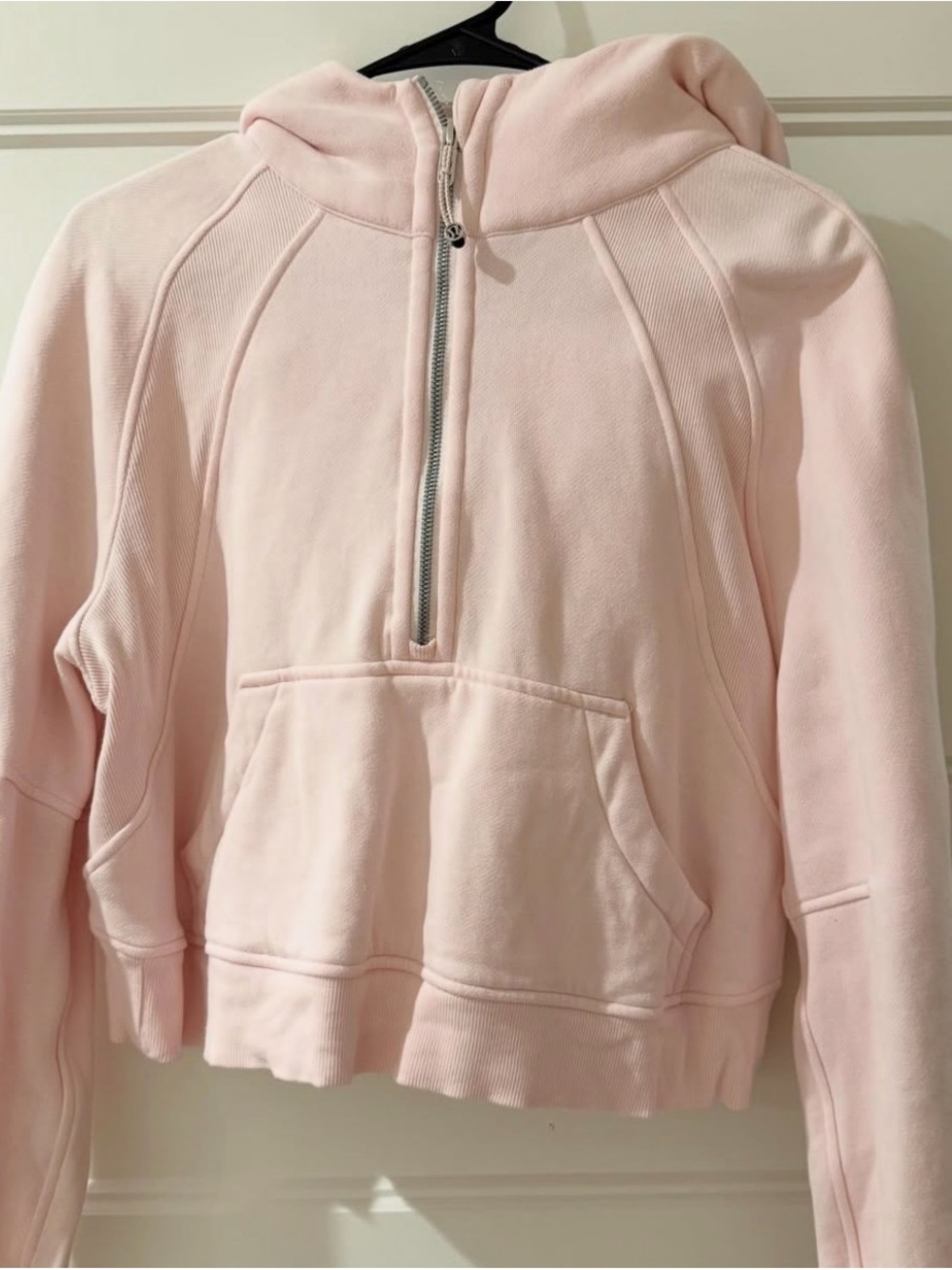 lululemon athletica Light Pink Half-Zip Hooded Pullover